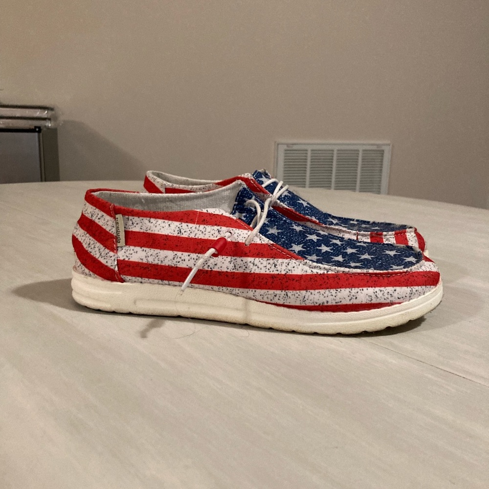 American Flag Patterned Hey Dudes
